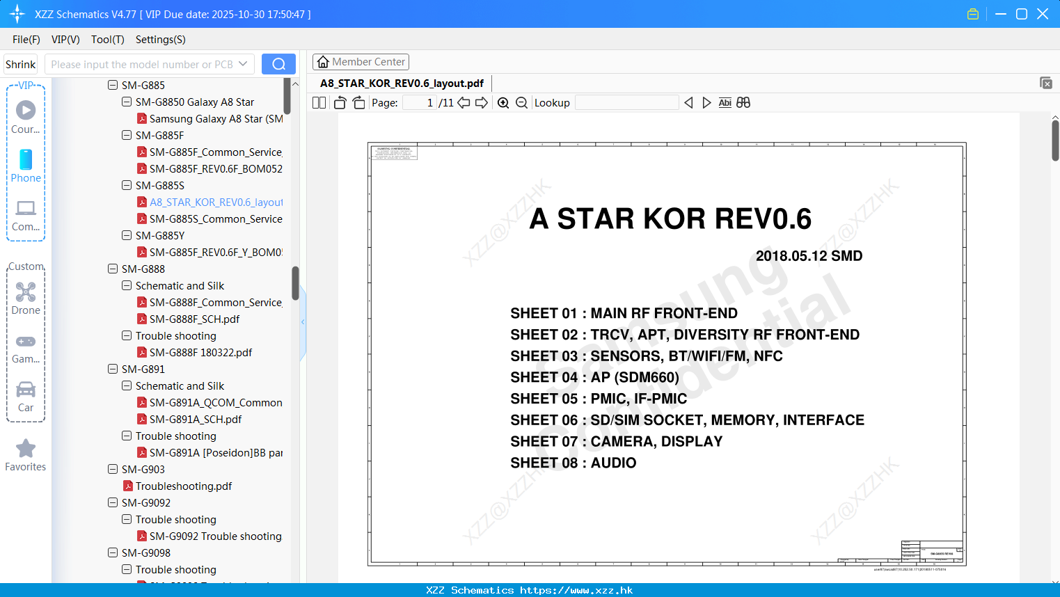 Samsung A8_STAR_KOR_REV0.6_layout